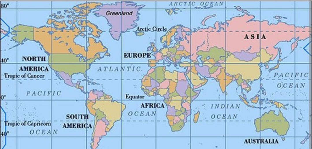 विषुवत रेखा किन किन देशों से होकर गुजरती है?