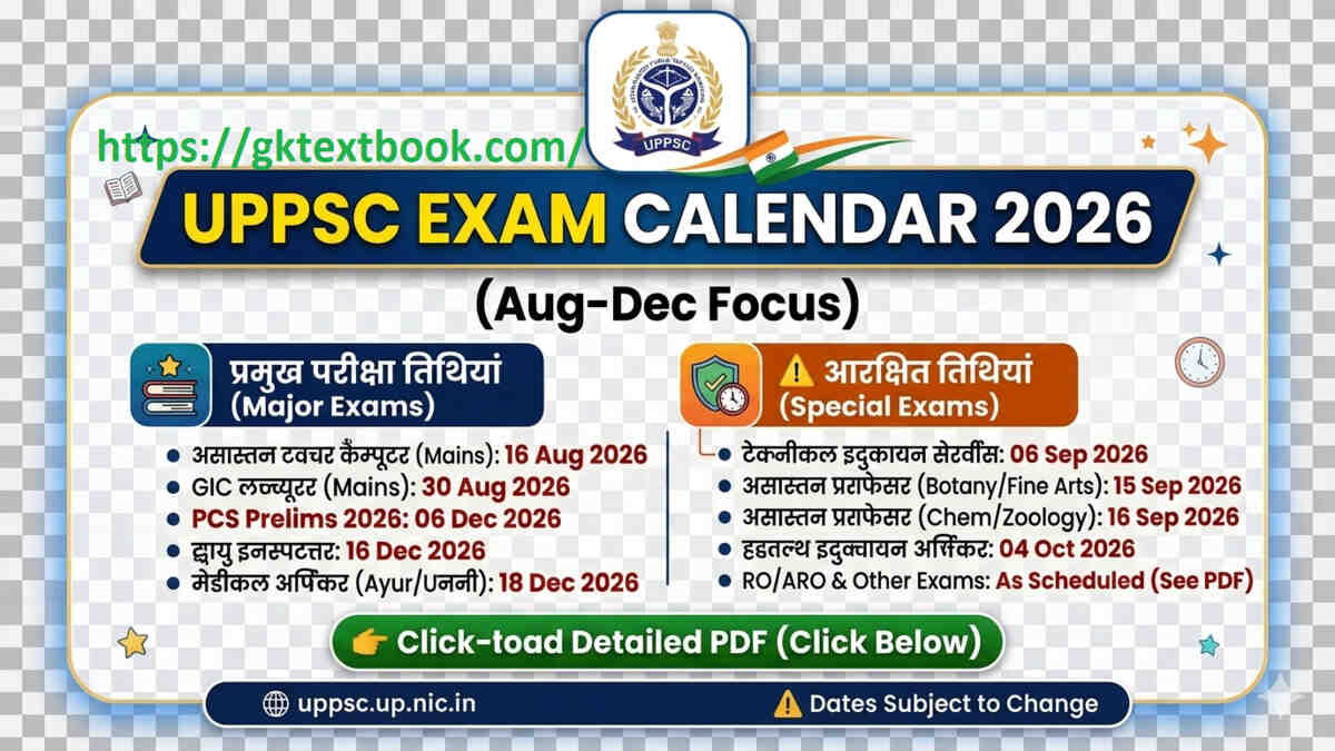 uppcs calender 2026